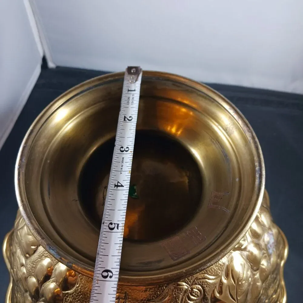 Brass Vintage Pedestal Large Bowl